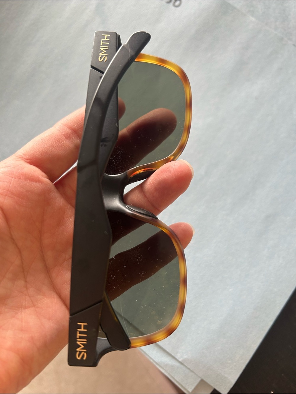 SMITH Men’s Tortoise Shell & Black Swim Sunglasses